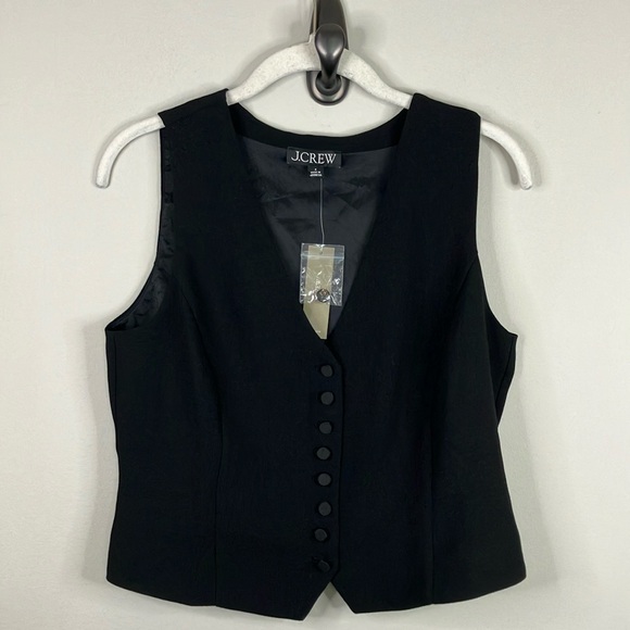 J Crew slim fit tuxedo vest in city crepe - Picture 2 of 8